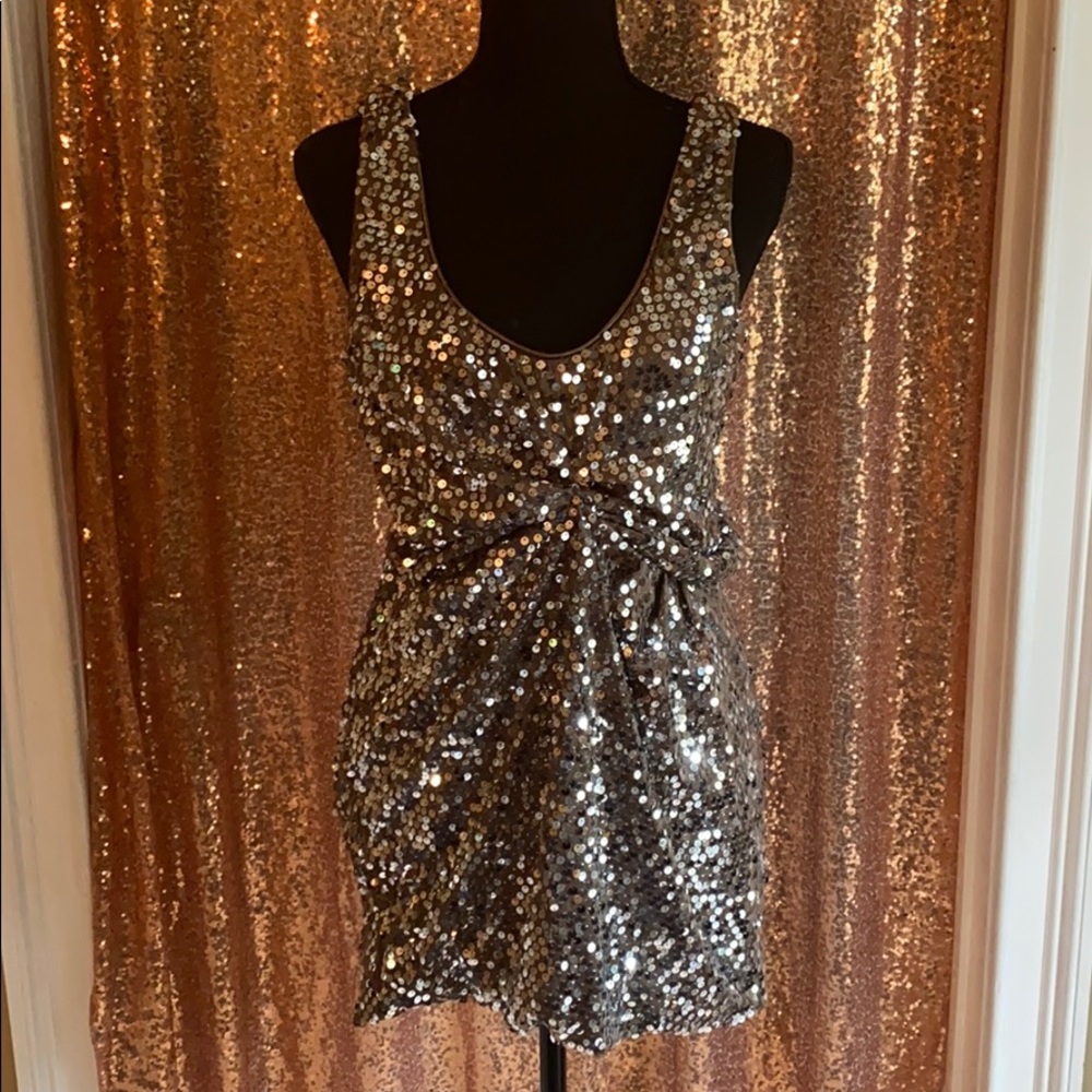 Women's Sequins Mini Formal Cocktail Party Dress XL New